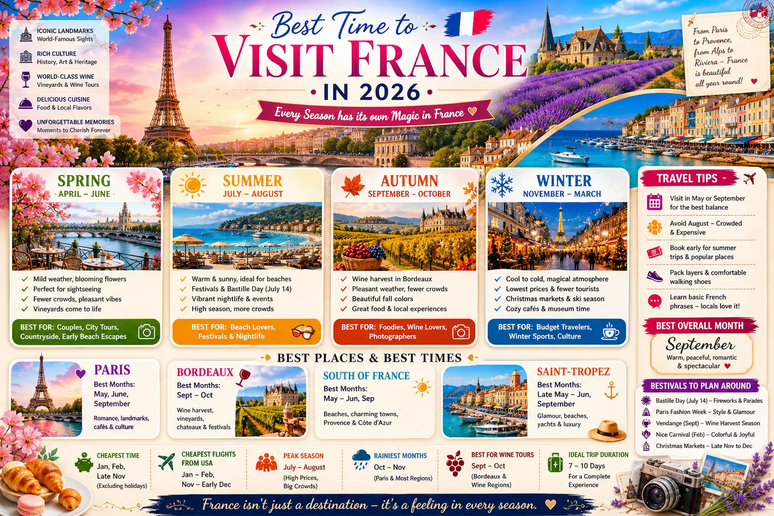 Best Time to Visit France in 2026