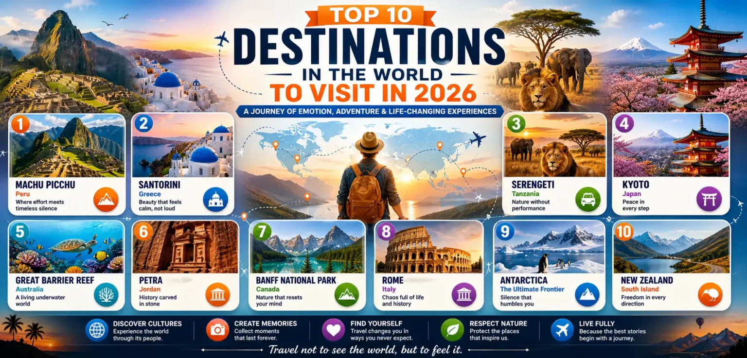 Top 10 Destinations in the World to Visit in 2026